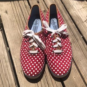 Keds Red Mickey Minnie Mouse Tennis Shoes